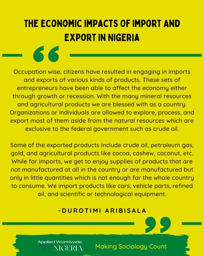 Export in Nigeria