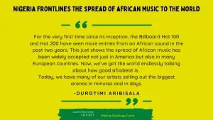 Read more about the article Nigeria Frontlines the Spread of African Music to the World