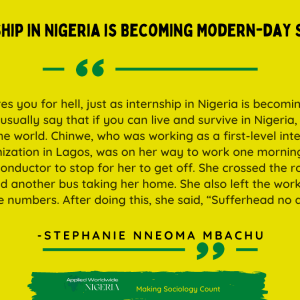 Internship in Nigeria is Becoming Modern-day Slavery