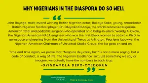 Read more about the article Why Nigerians in the Diaspora Do So Well
