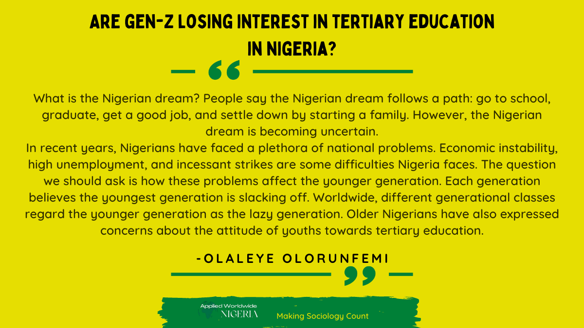 You are currently viewing Is Gen Z in Nigeria Losing Interest in Tertiary Education?