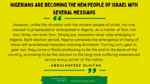 Read more about the article Nigerians are Becoming the New People of Israel with Several Messiahs