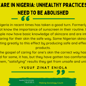 Skincare in Nigeria: Unhealthy Practices we NEED to Abolish