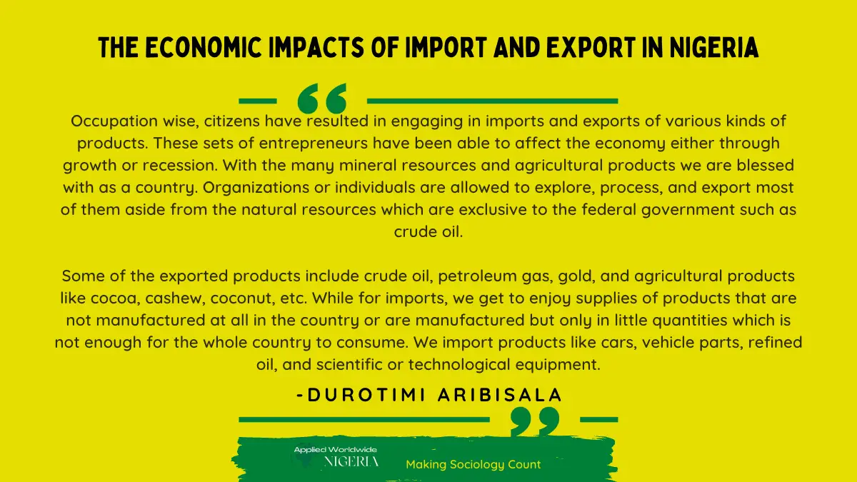 You are currently viewing The Economic Impacts Of Import And Export In Nigeria