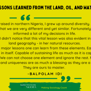 Lessons learned from the Land, Oil, and Water