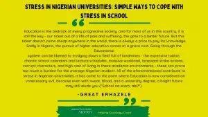 Read more about the article Stress In Nigerian Universities: Simple Ways to Cope With Stress in School